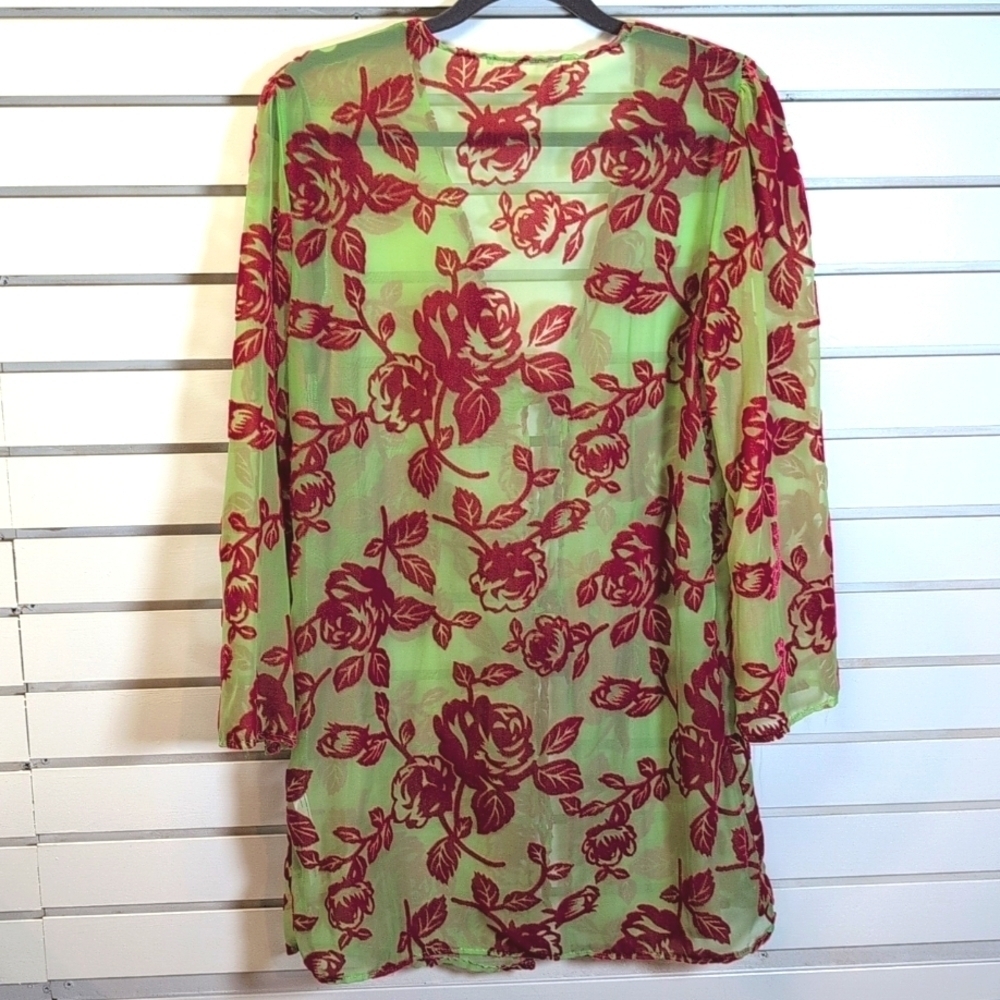 Urban Outfitters Fiona Burnout Kimono - One Size - Picture 7 of 9
